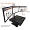 Victor Technology Standing Desk, 3-Monitor Cap, 28"x23"x20-52-1/2", BK/AL VCTDC475 - alternate 6